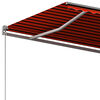 vidaXL Toldo autom&aacute;tico independente 600x350 cm laranja e castanho