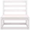 vidaXL 9 pcs conjunto lounge de jardim pinho s&oacute;lido branco