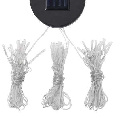 vidaXL Gazebo com cordões de luzes LED 300x300 cm alumínio cor creme