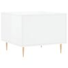 vidaXL Mesas de centro 2 pcs 50x50x40 cm branco brilhante