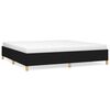 vidaXL Estrutura de cama sem colch&atilde;o 200x200 cm tecido preto