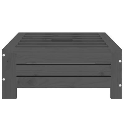 vidaXL Cobertura p/ base de guarda-sol madeira de pinho maciça cinza