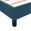vidaXL Cama com molas/colch&atilde;o 80x220 cm veludo azul-escuro