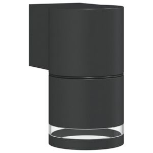 vidaXL Candeeiro de parede para exterior alum&iacute;nio fundido preto