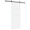 vidaXL Porta Deslizante ORKDAL Branco e Preto 93 x 232 cm