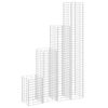 vidaXL Canteiro/gabi&atilde;o elevado 4 pcs 30x30x50/100/150/200 cm ferro