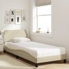 vidaXL Cama com colch&atilde;o Dover 80x200 cm tecido cor creme