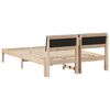 vidaXL Estrutura da cama castanho e cinzento-escuro 140 x 190 cm