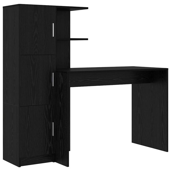 vidaXL Mesa 2 pcs Carvalho Preto