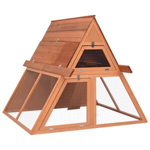 vidaXL Coelheira 152x127x109,5 cm madeira de abeto maci&ccedil;a