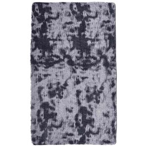 vidaXL Tapete shaggy de pelo alto NAVARRA 60x100 cm cinzento-escuro