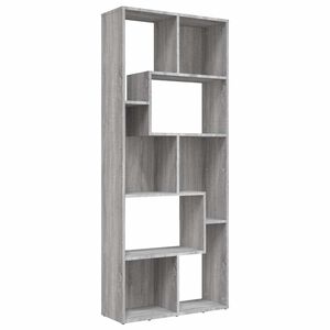 vidaXL Estante 67x24x161 cm derivados de madeira sonoma cinza