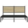 vidaXL Estrutura de cama sem colchão 140x190 cm metal carvalho sonoma