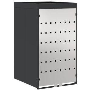 vidaXL Armazenamento de Lixeira com Teto de Canteiro para Lixeira de 240L