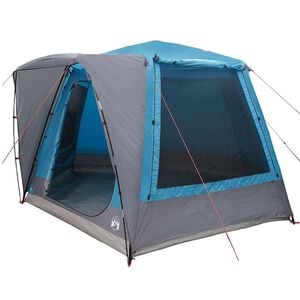 vidaXL Barraca de Camping Cabana Azul 420 x 420 x 227 cm Poli&eacute;ster