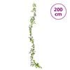 vidaXL Grinaldas de flores 6 pcs 200 cm roxo
