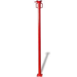 vidaXL Suporte Acrow Manual Vermelho 280 x 12 x 12 cm