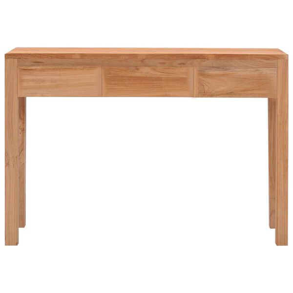 vidaXL Mesa consola 110x35x75 cm madeira de teca maci&ccedil;a