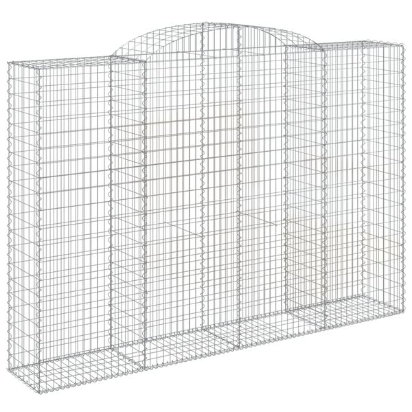 vidaXL Cestos gabi&atilde;o arqueados 11 pcs 300x50x200/220 ferro galvanizado