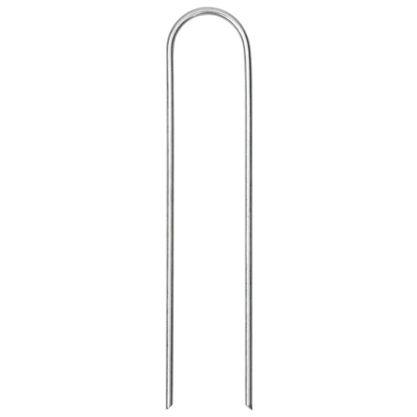 vidaXL Cavilhas de terra em forma de U 25pcs 15x3,5 cm aço galvanizado