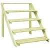 vidaXL Suporte para plantas 80x80x80 cm madeira de pinho impregnada