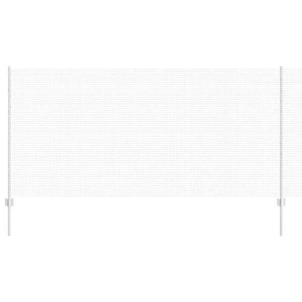 vidaXL Cerca com Poste Prateado 1,2 x 10 m A&ccedil;o