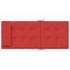vidaXL Almofad&otilde;es p/ cadeira encosto alto 4 pcs tecido oxford vermelho