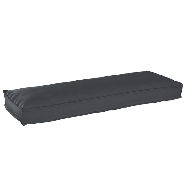 vidaXL Conjunto de Almofadas para Palete 2 pcs Preto 120 x 40 x 8 cm
