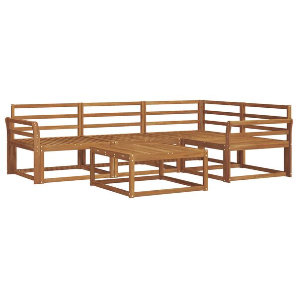 vidaXL Conjunto de Sof&aacute;s para Exterior 5 pcs Natural