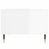 vidaXL Mesa de centro 60x50x36,5 cm derivados madeira branco brilhante