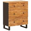 vidaXL Buffet de Armazenamento Castanho 60 x 33 x 75 cm