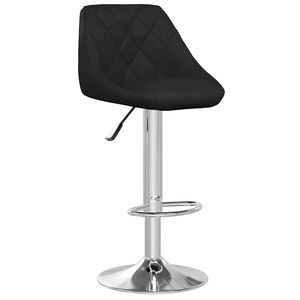 vidaXL Banco de bar couro artificial preto