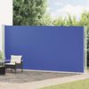 vidaXL Toldo lateral retr&aacute;til para p&aacute;tio 200x600 cm azul