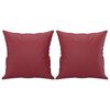 vidaXL Sof&aacute; 2 lugares +almofadas 140cm couro artificial vermelho tinto