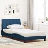 vidaXL Cama com colch&atilde;o Hanko 100x200 cm tecido azul