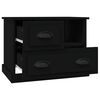 vidaXL Mesa de cabeceira 60x39x45 cm preto