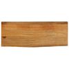 vidaXL Tampo de mesa c/ borda viva 80x40x3,8 cm mangueira maci&ccedil;a