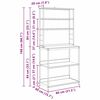 vidaXL Prateleira de Cozinha Carvalho Sonoma 80 x 40 x 168 cm