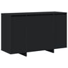 vidaXL Buffet Preto 120 x 41 x 75 cm Derivados de Madeira