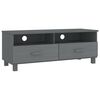 vidaXL M&oacute;vel de TV HAMAR 106x40x40 cm pinho maci&ccedil;o cinza-escuro