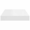 vidaXL Prateleiras de parede suspensas 2 pcs 40x23x3,8cm MDF branco