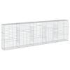 vidaXL Cesto gabi&atilde;o com cobertura 500x50x150 cm ferro galvanizado