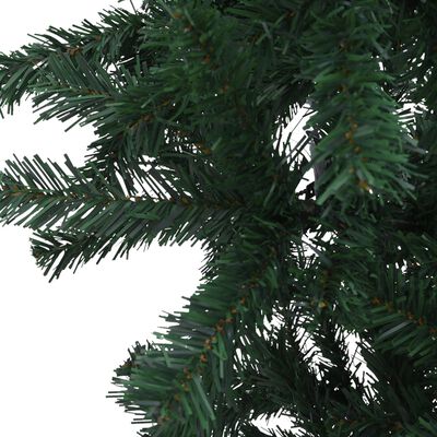 vidaXL Árvore Natal artificial pré-iluminada invertida 210 cm