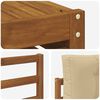 vidaXL Conjunto de Sof&aacute;s para Exterior 6 pcs Natural e Bege