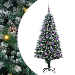 vidaXL &Aacute;rvore de Natal Artificial Verde 150 cm PVC, A&ccedil;o e Pl&aacute;stico
