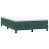 vidaXL Cama box spring com colch&atilde;o 160x210 cm veludo verde escuro