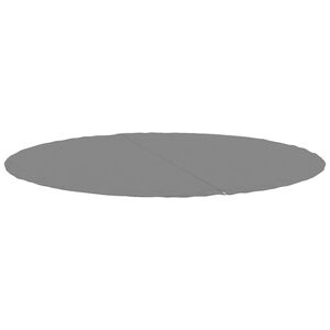 vidaXL Pano para ch&atilde;o de piscinas &Oslash;244 cm poli&eacute;ster geot&ecirc;xtil cinza