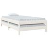 vidaXL Cama empilh&aacute;vel 90x200 cm madeira de pinho maci&ccedil;a branco
