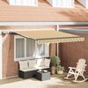 vidaXL Toldo Retr&aacute;til Manual Multicolor 300 x 250 cm tecido
