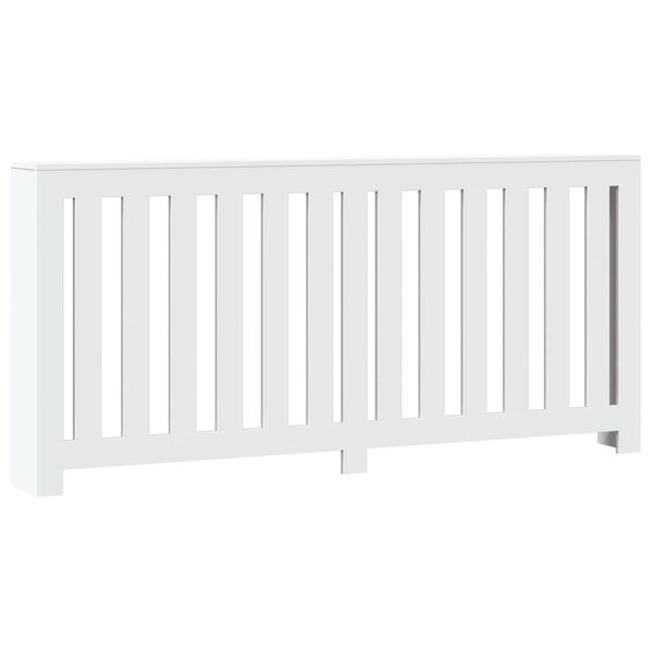 vidaXL Cobertura de radiador 175x20x82 cm derivados de madeira branco